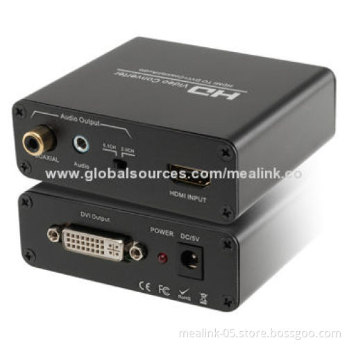 HDMI to DVI+SPDIF+Audio Converters, No Need to Install Drivers, Portable, Flexible, Plug-and-play